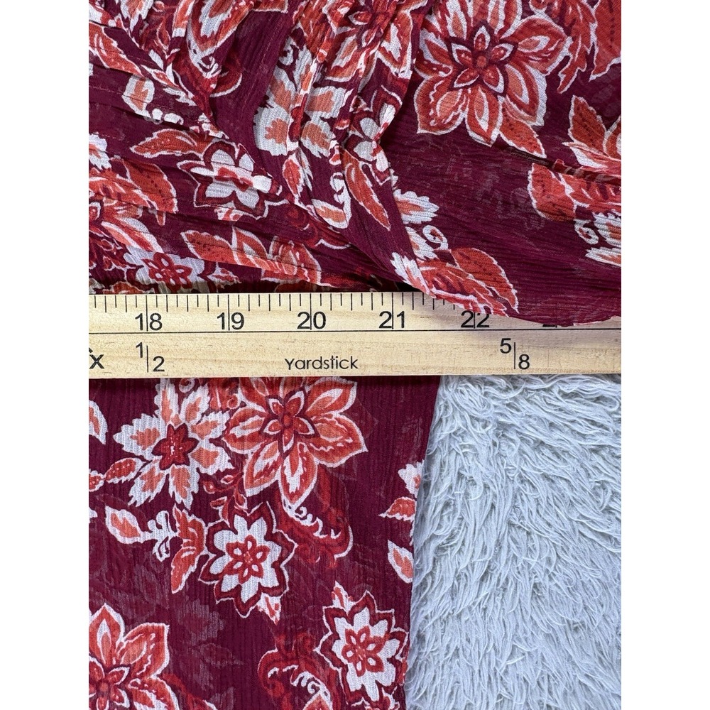 Sundance Womens Large 100% Silk Floral Peasant Blouse Imperial Gardens Boho Top - Picture 9 of 12